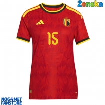 Belgija Thomas Meunier #15 Domaci Dres za Ženska SP 2026 Kratak Rukav